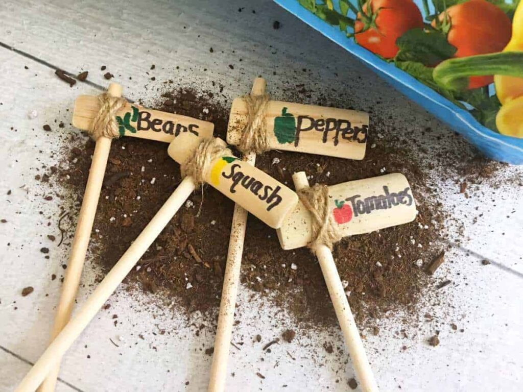 easy plant markers for the garden